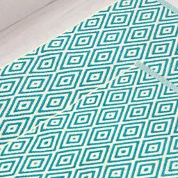 Saral Home Green Cotton Multipurpose Floor Rugs - Set of 2 image 2