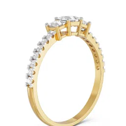 EMORI 14k Yellow Gold Lab Grown Diamond Classic Ring for Women image 3