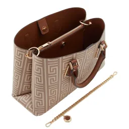 Aldo Brown Textured Medium Handbag image 3