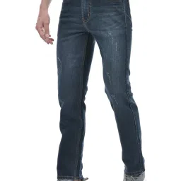 Numero Uno Dark Blue Slim Fit Distressed Jeans image 3