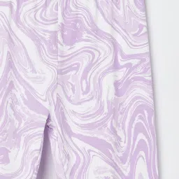 FAME FOREVER Girls Purple Printed Leggings image 3