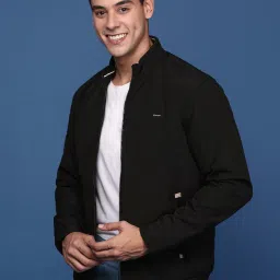 showoffff Showoff Black Nylon Slim FitJacket image 3