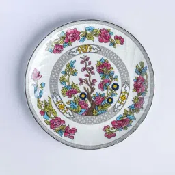 Golden Queens Multicolor Bone China Snack Plates - Set of 4-image-1