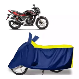 Auto Pearl Bike Cover for Hero CBZ Extreme (Yellow & Blue)-picture-37
