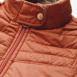 Chemistry Solid Faux Fur Trim Padded Jacket image 2