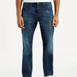 Levi's Indigo Cotton Tapered Fit Jeans-picture-41