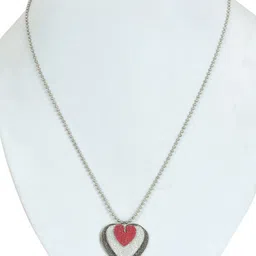 DZINETRENDZ Silver-Plated Brass Circular Pendants with Chains image 2