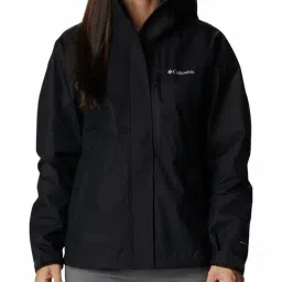 Columbia Black Hooded Casual Jacket-picture-31