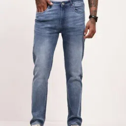 Showoff Blue Straight Fit Jeans-image-52