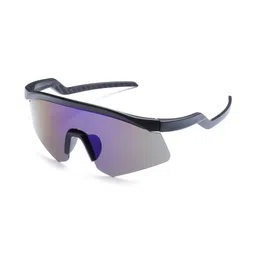 SPADEACES Unisex Black Lens & Rose Gold-Toned Sports Sunglasses with-picture-35