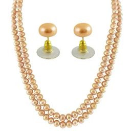 Sri Jagdamba Pearls Golden Alloy Necklace Set-picture-18