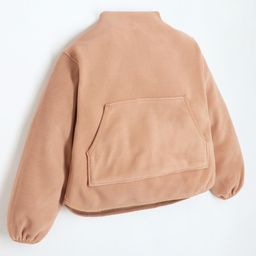 Cherry Crumble By Nitt Hyman Full Sleeves Solid High Neck Sweatshirt - Peach-picture-17