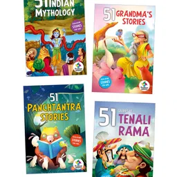 pinwheel books 51 Story Books, Grandma's Stories, Indian Mythology, Panchatantra, Tenali Rama, Set of 4 Books - English-picture-13