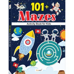 gowoo 101+ Mazes Activity Book for Kids Book for Preschoolers Workbook for Learning , Brain Boosting Activity Book - English image 1
