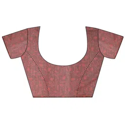 Libas Floral Silk Blend Handloom Saree image 4