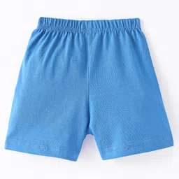 Ollypop Sinker Knee Length Solid Shorts - Royal Blue image 2