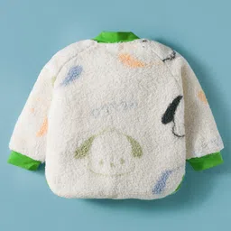 Mark & Mia Full Sleeves Co-ord Winter Night Suit with Penguin Print - White image 3