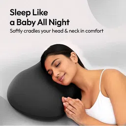 LA VERNE Black Memory Foam Filled Polycotton Sleep Pillow image 3