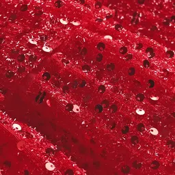 Mark & Mia Cotton Woven Sleeveless Flared Party Dress With Sequins & Bow Applique - Red image 4