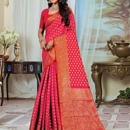 Anouk Rustic Ethnic Motifs Zari Woven DesignBanarasi Saree-picture-28
