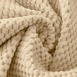 HOUSE OF QUIRK Gold-Toned & White Solid Velvet 3 Seater Sofa Mat image 5