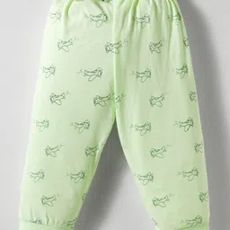 Zero Sinker Knit Full Length Printed Lounge Pants Pack of 3 - Light Blue Light Green & Peach image 5