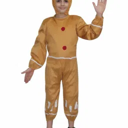 Kaku Fancy dresses Kids Fairy Tales Ginger Bread Costume Jumpsuit & Headgear-image-94