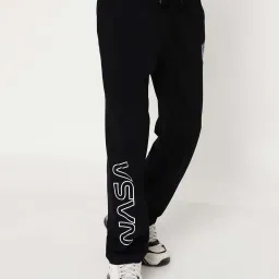 Octave Kids Black Cotton Graphics Track Pant image 3