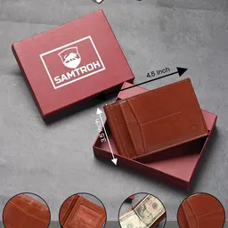 SAMTROH Men Leather Two Fold Wallet image 5