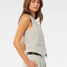 Forever New Grey Carol Waistcoat image 3