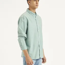 Levi's Light Blue Cotton Regular Fit Shirt image 3