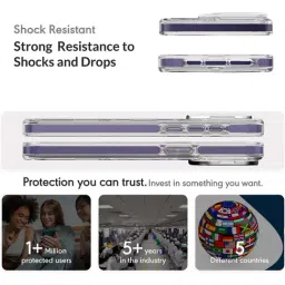 Sprig Back Cover for iPhone 15 Plus with Camera Glass Stand (Purple) image 3