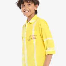Bonkids Boys Standard Abstract Printed Cotton Casual Shirt image 3