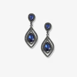 Sohi Silver Plated Designer Stone Casual Drop Earring For Women image 3