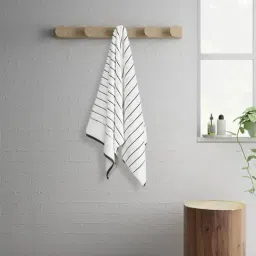 Spaces Exotica Striped White 575 GSM Cotton Bath Towel-image-26
