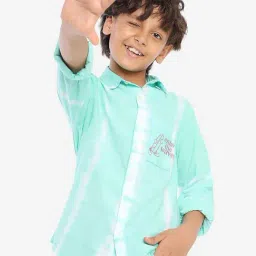 Bonkids Boys Standard Tie & Dye Cotton Casual Shirt-picture-24