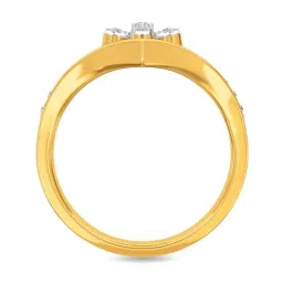 Kisna Diamond & Gold Jewellery Rafel 18k (750) Diamond & Gold Ring For Women image 3