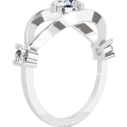 Sparkles Lab Grown Diamond 14k (585) White Gold Ring for Women image 3