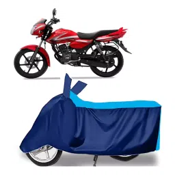 Auto Pearl Two Wheeler Cover for TVS Phoenix 125 - Cyan, Blue-picture-29