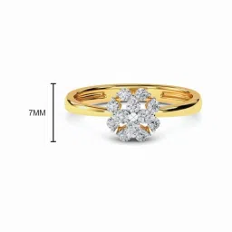 Kisna Diamond & Gold Jewellery Reilly 14k (585) Diamond & Gold Ring For Women image 3