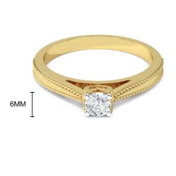 Kisna Diamond & Gold Jewellery 0.50 CT Keziah Solitaire 18k (750) Diamond & Gold Ring For Women image 3