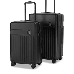 EUME Set Of 2 Textured Hard-Sided Trolley Suitcase-picture-16