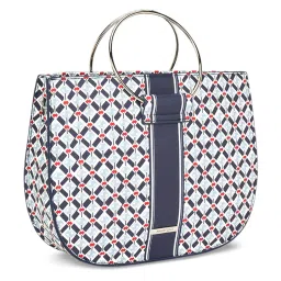 Forever Glam by Pantaloons Grey Printed Medium Handbag image 3