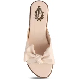 Shoetopia Women's Cream Casual Sandals image 3