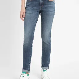 levi's Women's 711 Blue Skinny Fit Mid Rise Jeans-picture-25