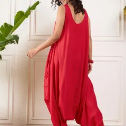 Inweave Red Regular Fit Jumpsuit image 3