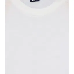 RISH Unisex White & Mustard Printed T-Shirt image 3