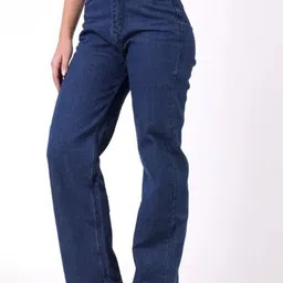 RIVI Women Jean Relaxed Fit High-Rise Clean Look Stretchable Jeans-picture-21