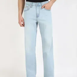 Calvin Klein Jeans Light Blue Wash Lightly washed Mid rise Solid Slim Fit Jeans-picture-15