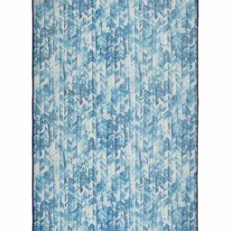 Presto Blue Polyester Washable Carpet image 2